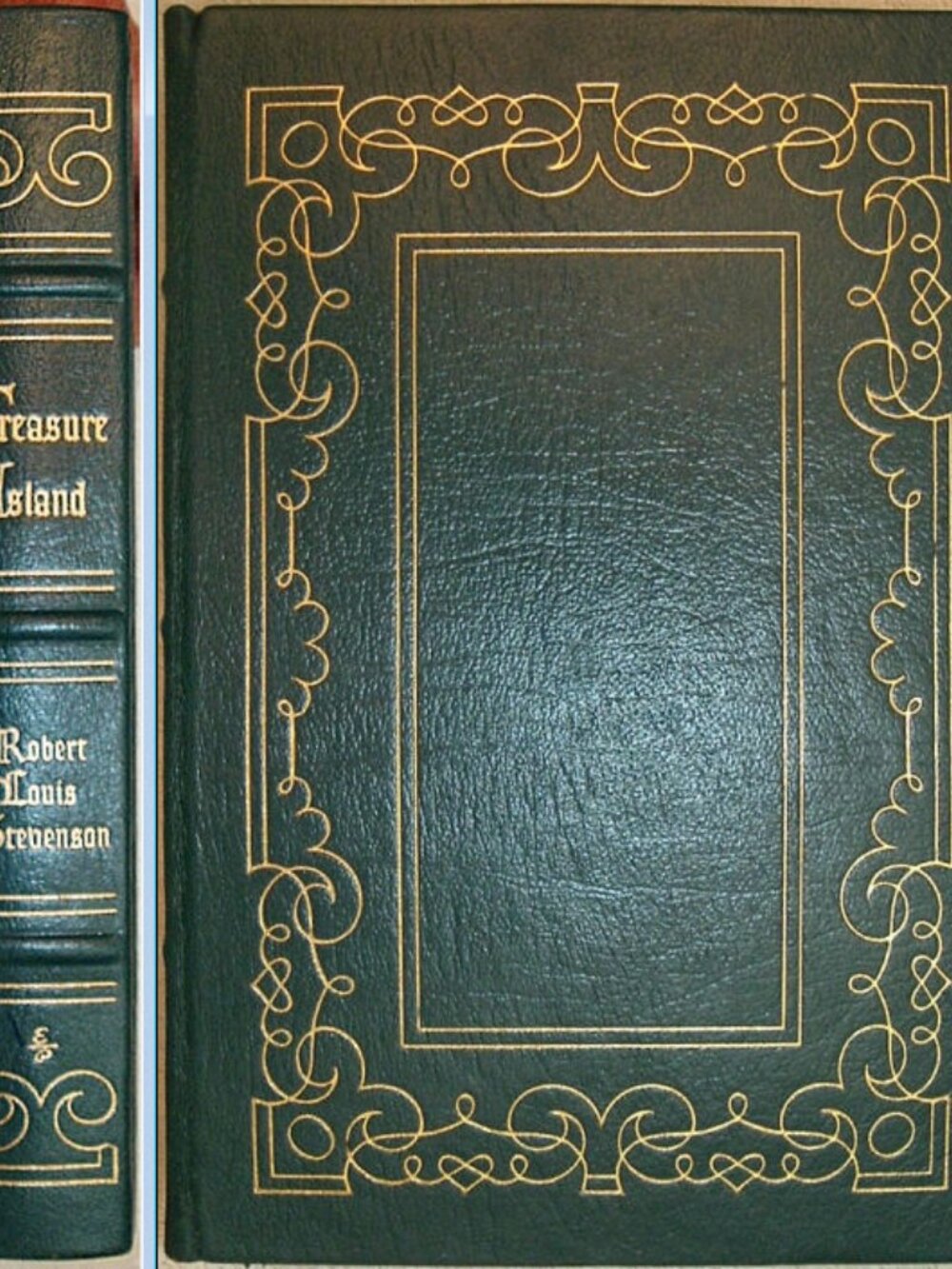 TREASURE ISLAND by Robert Louis Stevenson Easton Press Full Leather Illustrated
